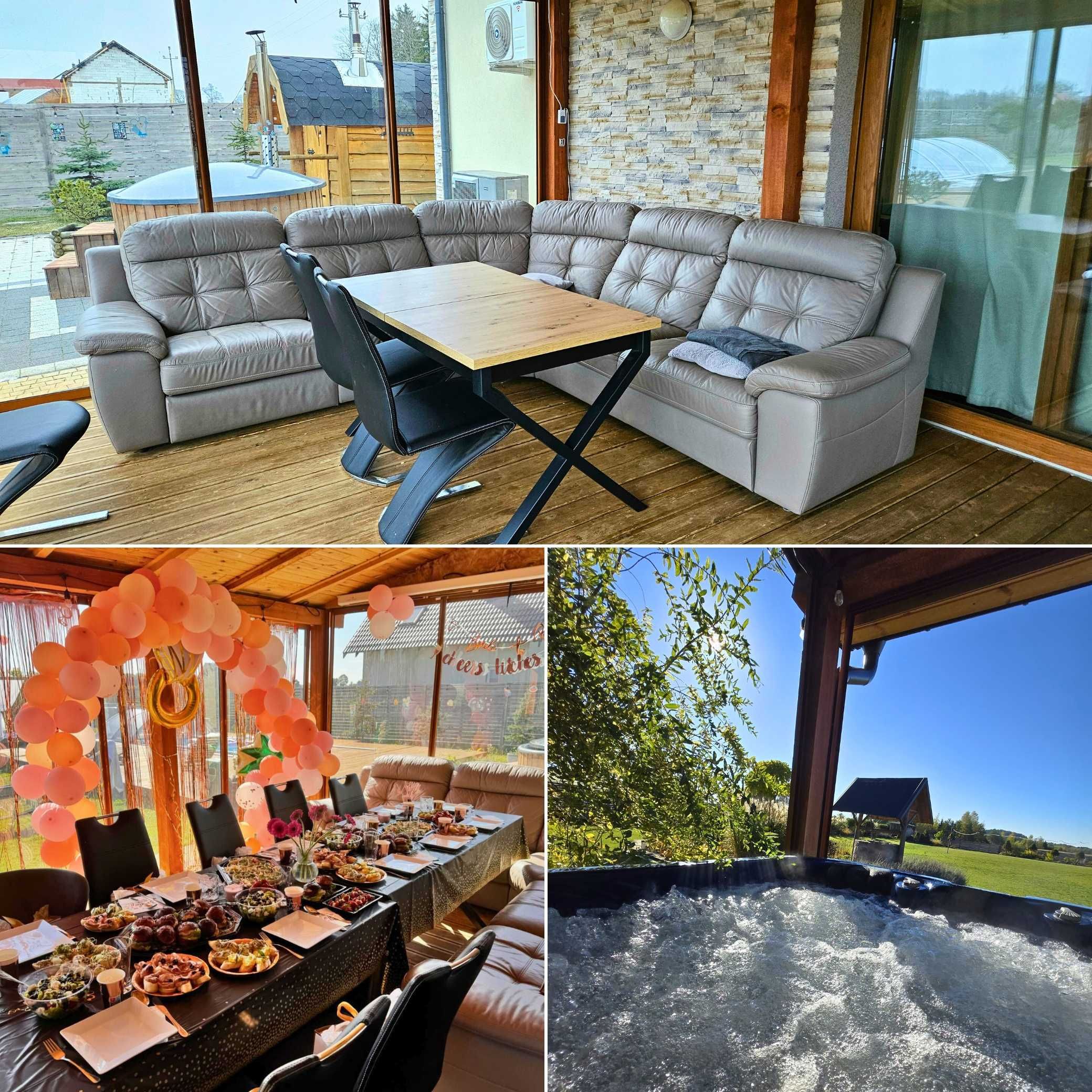 Willa&Spa na Mazurach |  basen, jacuzzi, sauna. 10–12 os. wynajem Dom