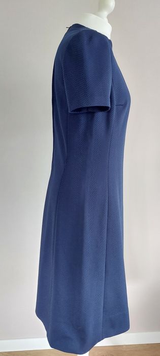 Tricosa Paris r.38 granatowa sukienka lata 60'/70'