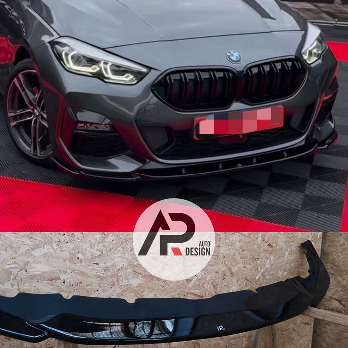 BMW F40 F44 Lip Lamina Frontal Mperformance Preto Brilhante