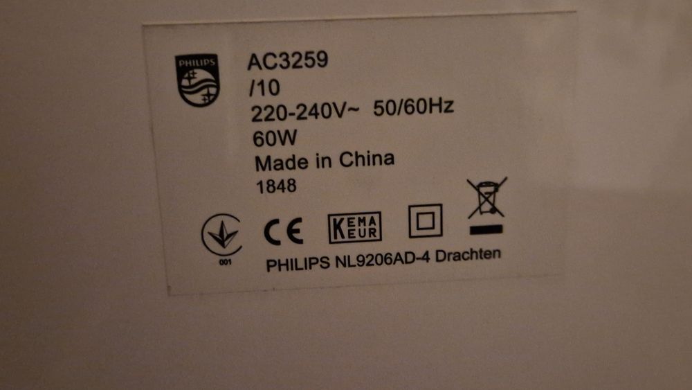 Oczyszczacz powietrza Philips AC3259