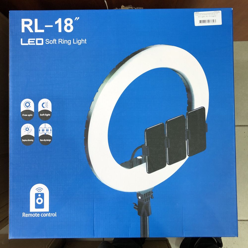 Лампа Кольцевая LED 46 cm 18"  RL-18