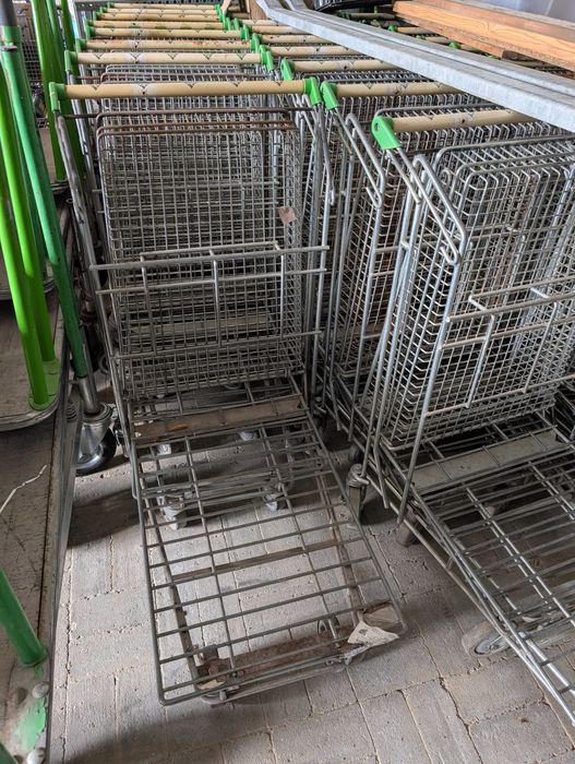 Wózek transportowy metalowy dwupoziomowy