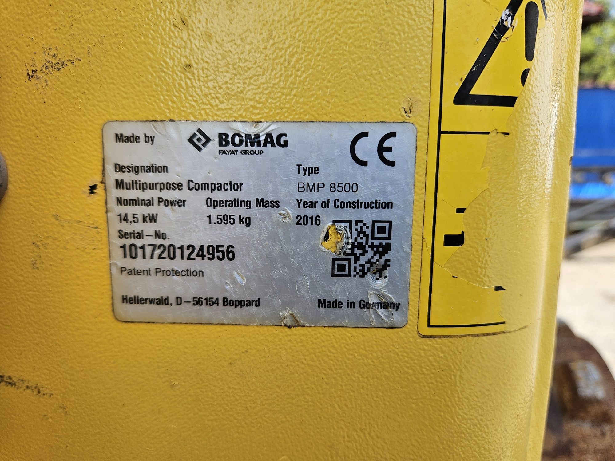 Walec okołkowany Bomag BMP 8500 FV23%