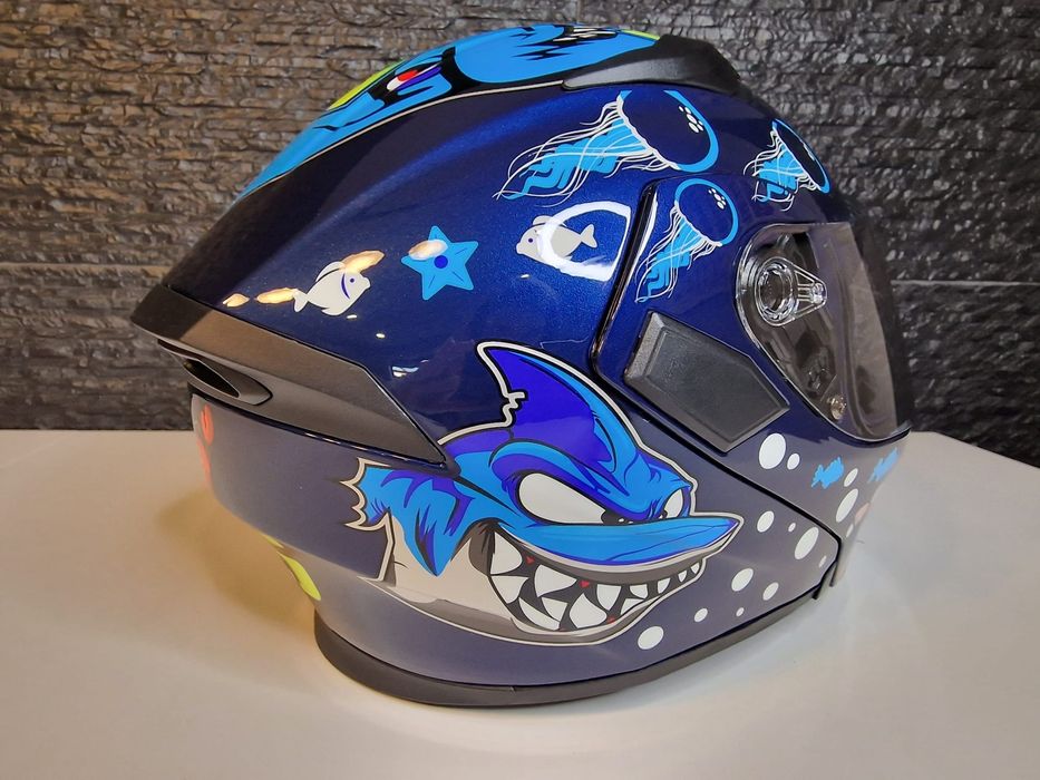 (NOVO) Capacete Modular Mota Integral Desenhos V/Cores