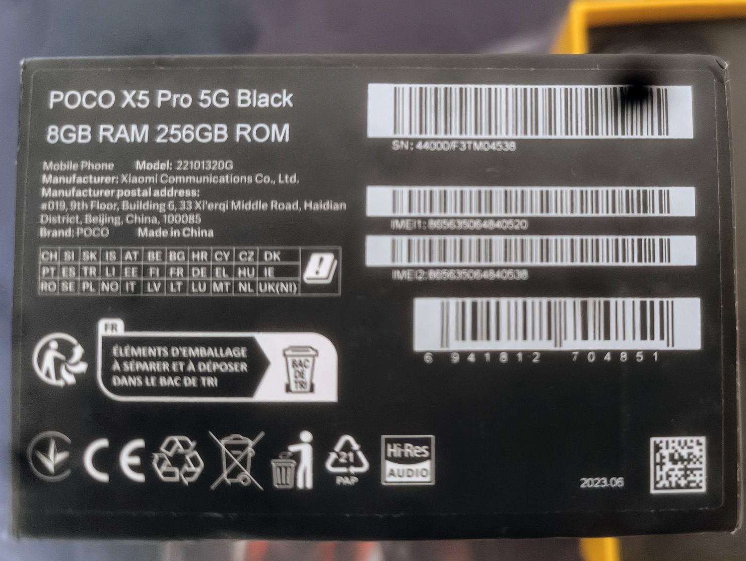 Poco X5 pro 5g 8/256