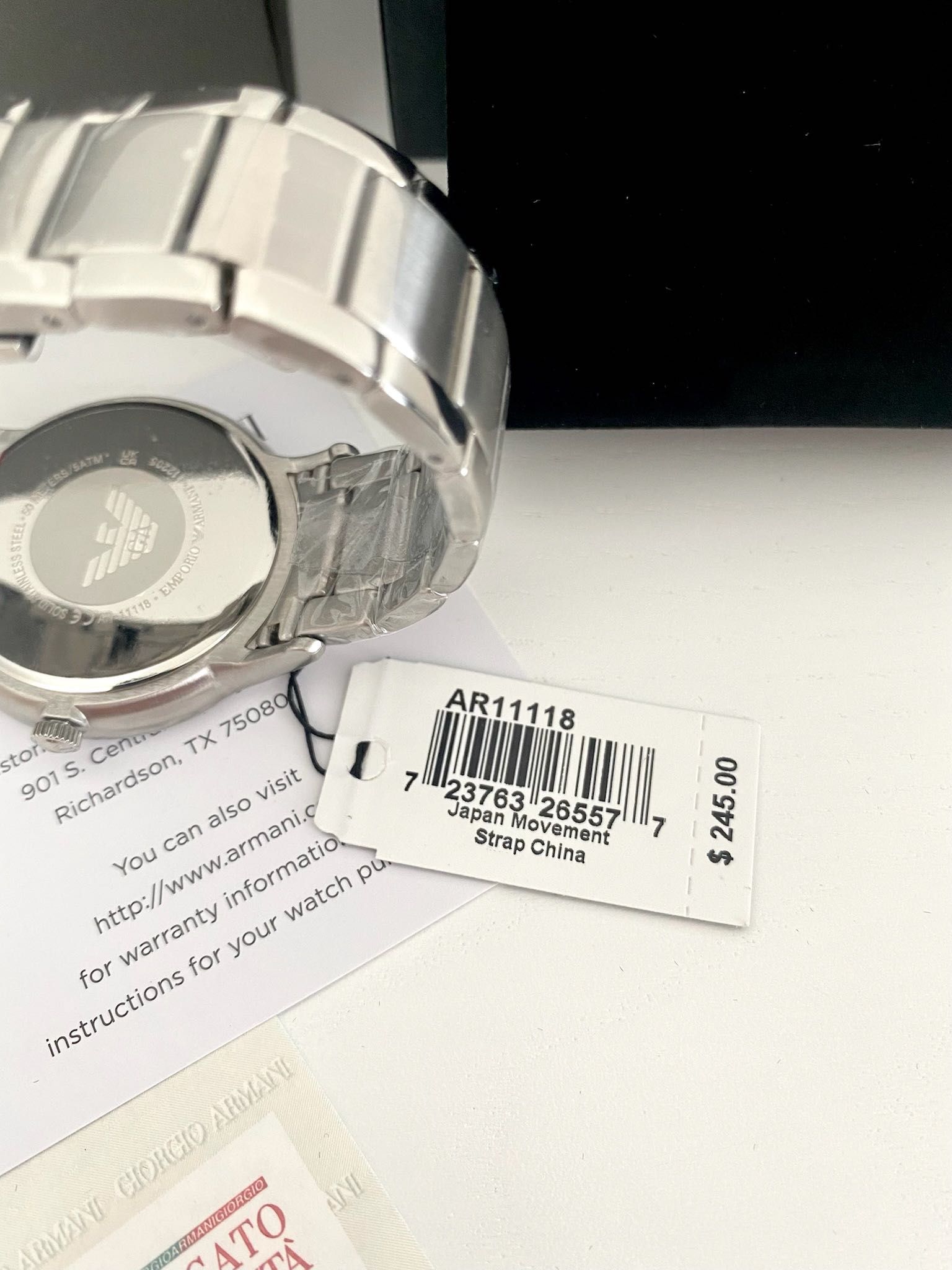 Чоловічий годинник армані EMPORIO ARMANI AR11118 армани Мужские часы