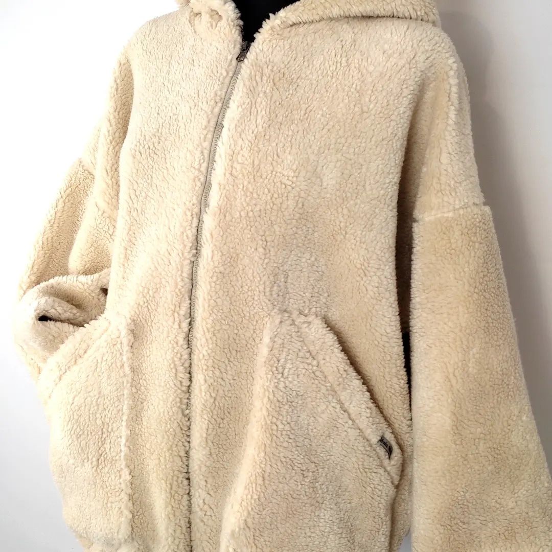Bluza kurtka z baranka ciepła oversize