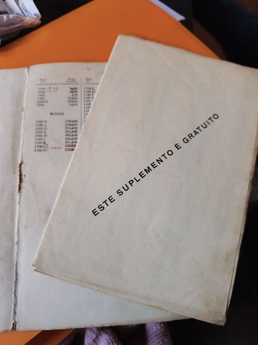 Preçário Ford Antigo