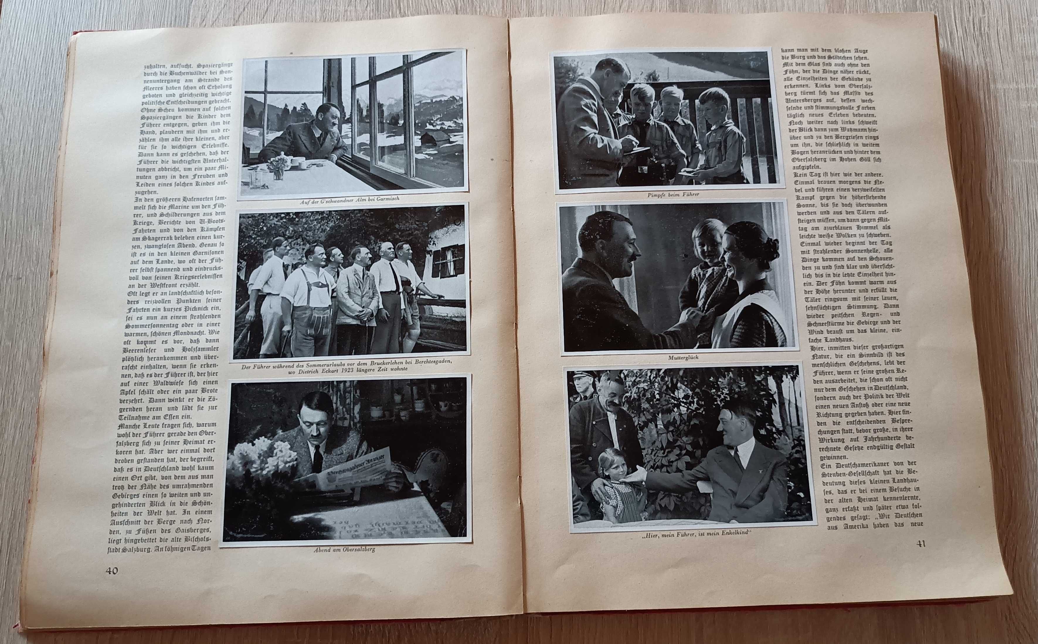 kolekcjonerski album  Adolf Hitler bilder aus dem leben des führers