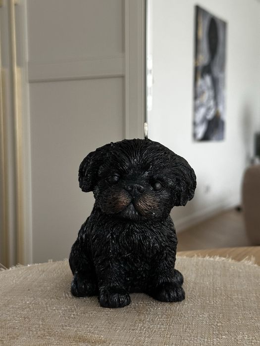 Świeca sojowa shih tzu czarna