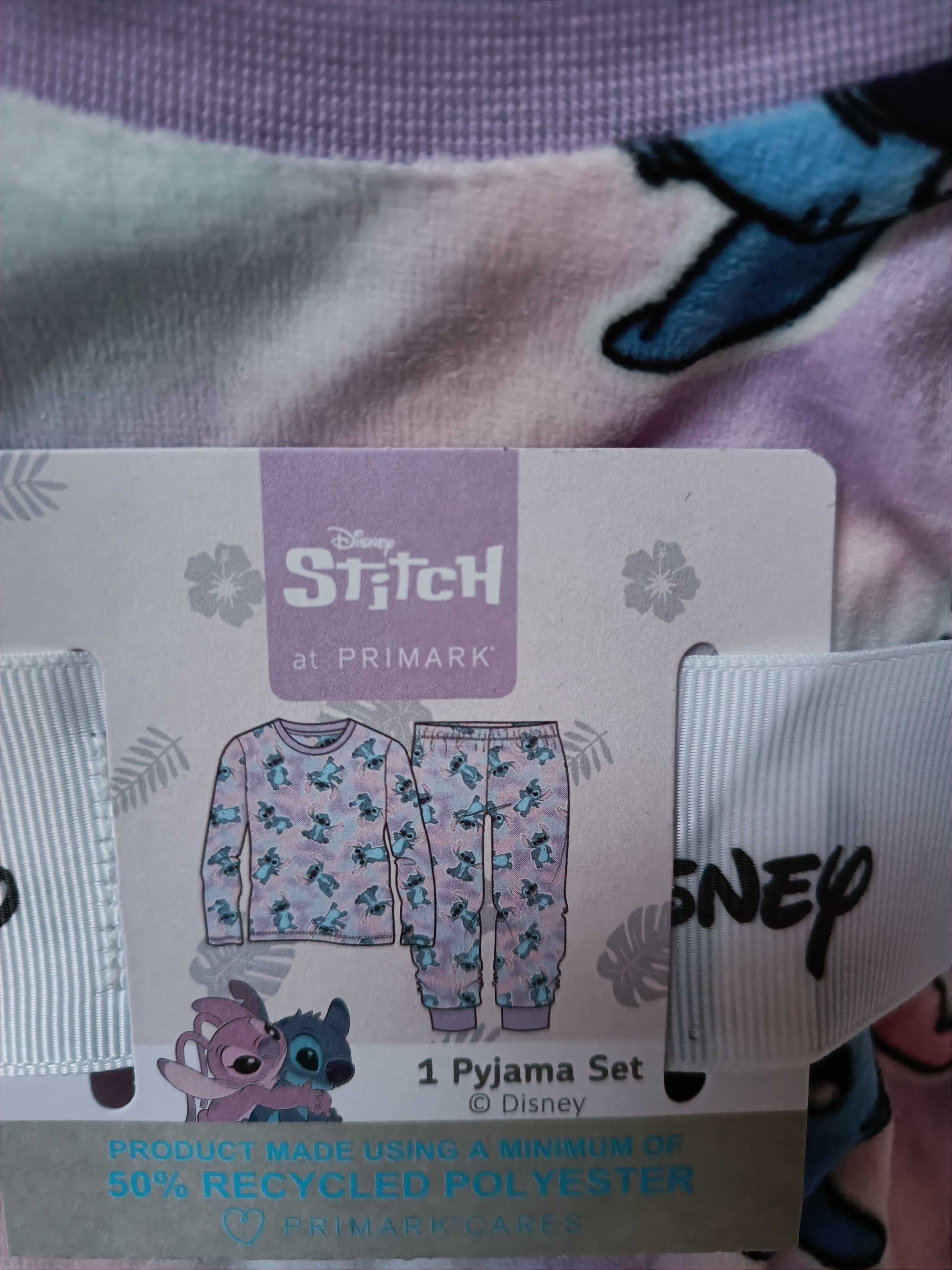 Piżama z weluru ze Stitchem z bajki Disneya PRIMARK