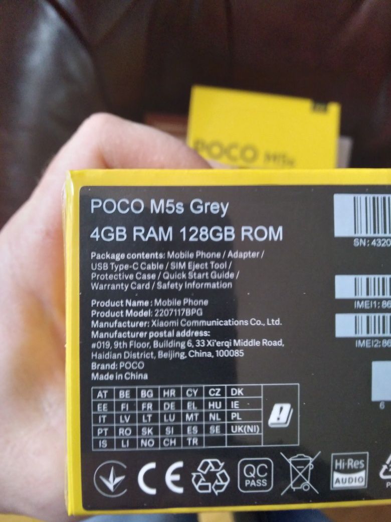 Xiaomi Poco M5s  NFC Amoled 4/128 смартфон ,