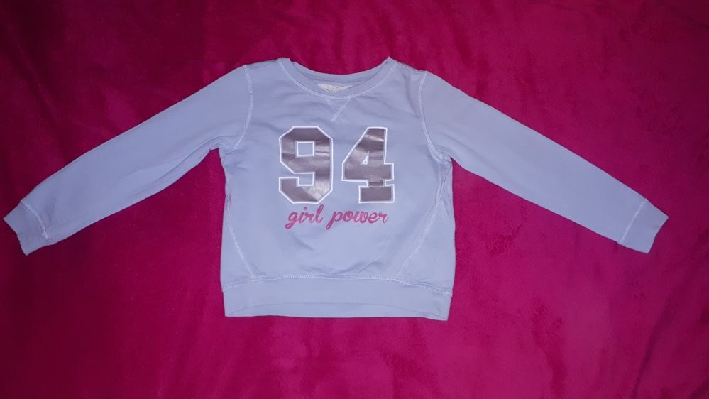 H&M Krótka błękitna bluza t-shirt YD rozm 134 - 140