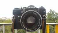 Плёночный фотоаппарат СССР Зенит Zenit 11 с Helios-77М-4 Nikon Olympus