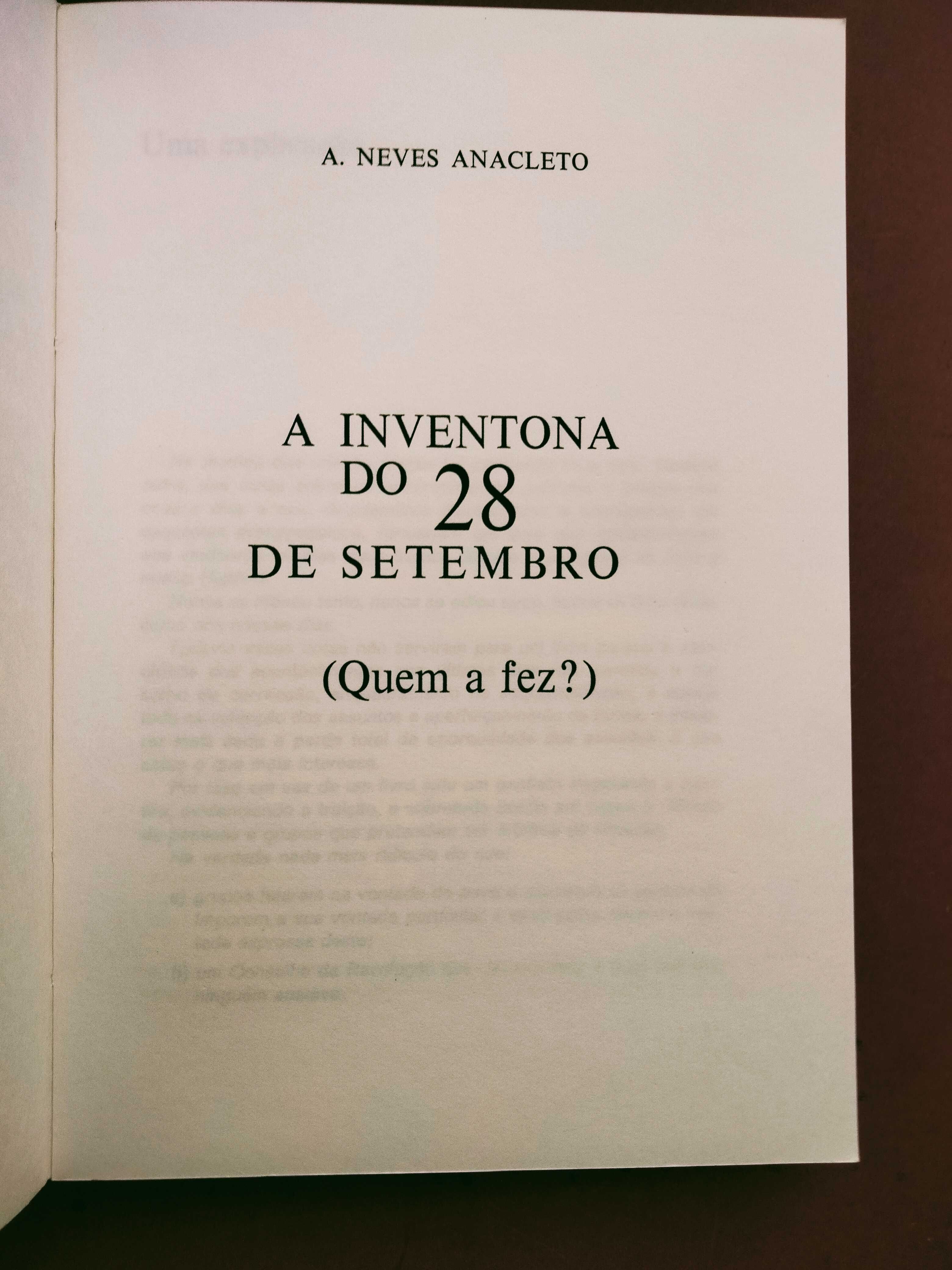 A Inventona do 28 de Setembro (Quem a Fez?) - A. Neves Anacleto