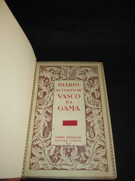 Livros Diário da Viagem de Vasco da Gama Encadernação de Luxo