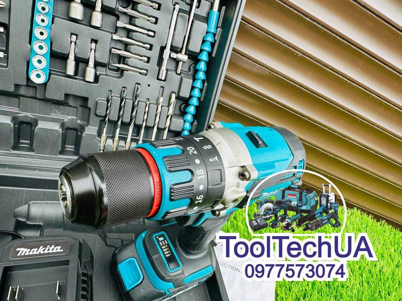 Акумуляторний Шурупокрут з Комплектуючими Makita DHP485 BLACK 36v/6ah