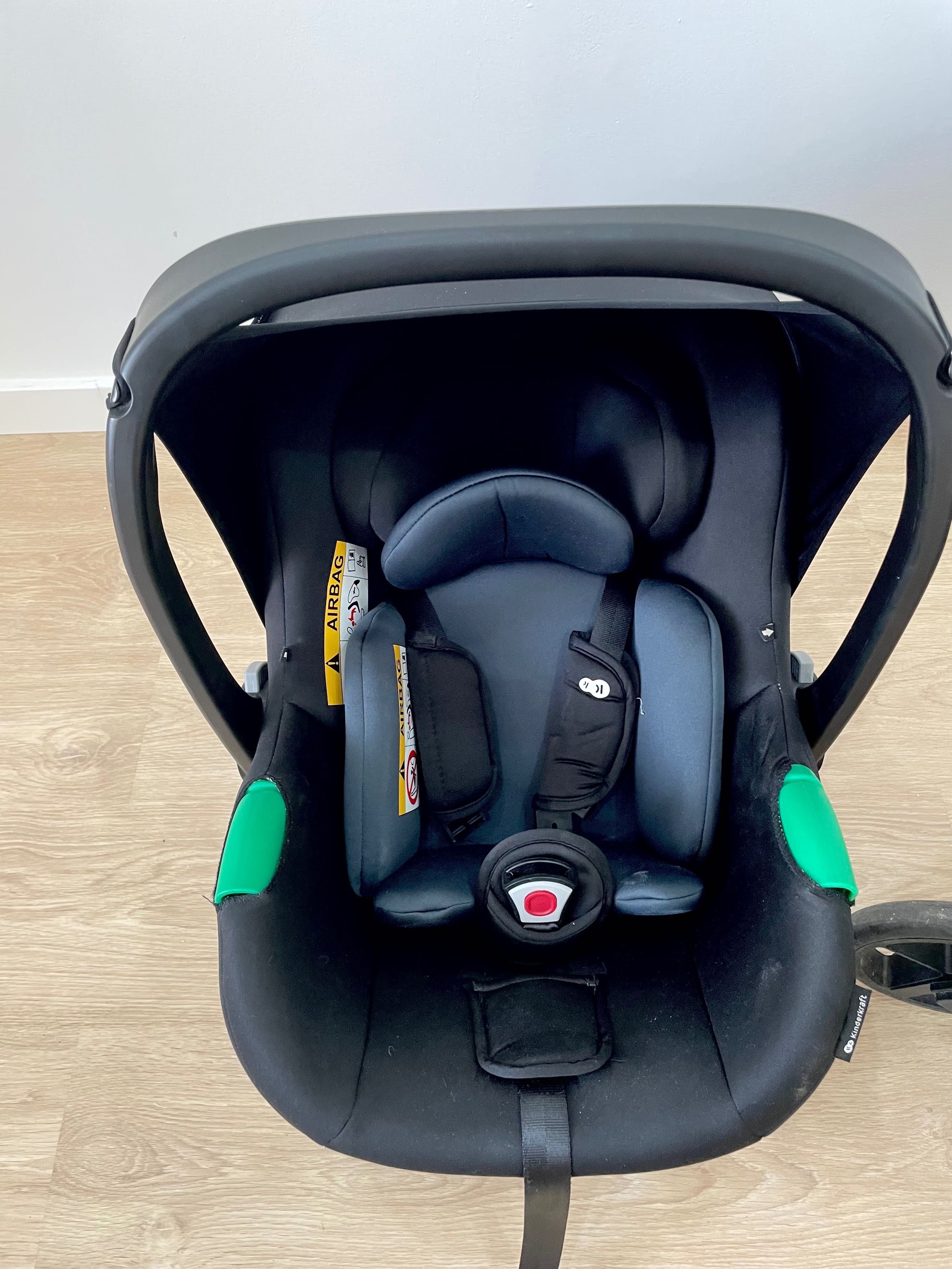 Cadeira + carrinho com isofix 4 em 1