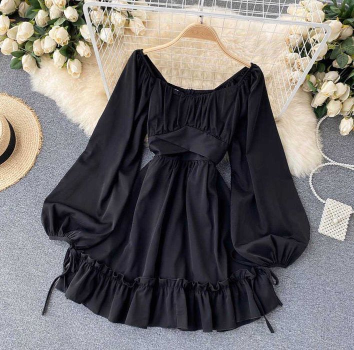 Святкове легке плаття,ніжне вільне жіноче з поясом і бантиком на спині