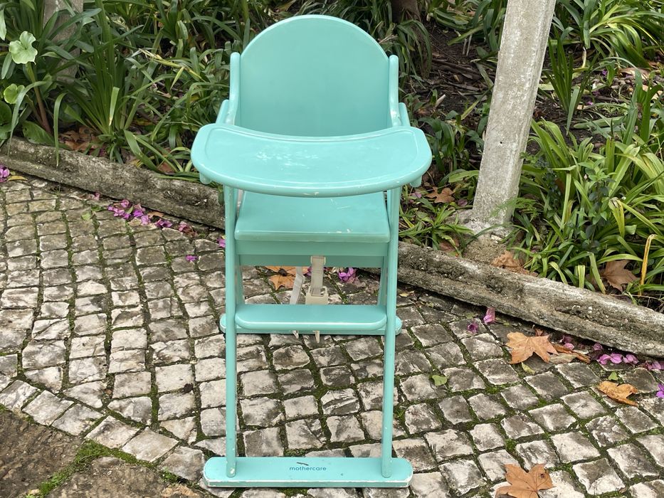 Cadeira de bebe de madeira mothercare