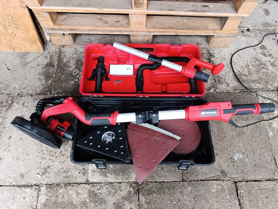 Żyrafa szlifierka do gipsu Einhell TE-DW 225 X dysk + trójkąt zestaw