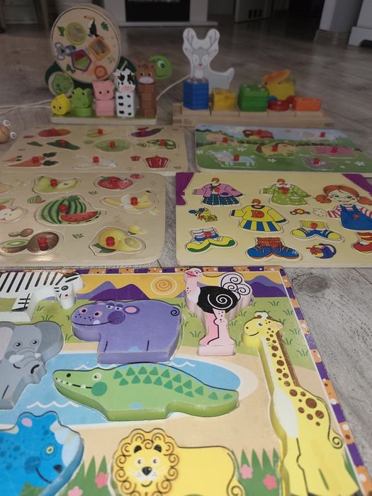 Drewniane zabawki dla maluszka