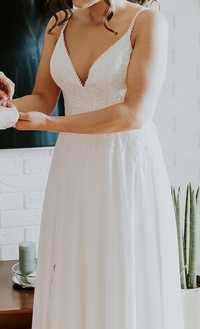 Suknia ślubna Lillian west - Justin Alexander rozmiar 38 kolor ivory