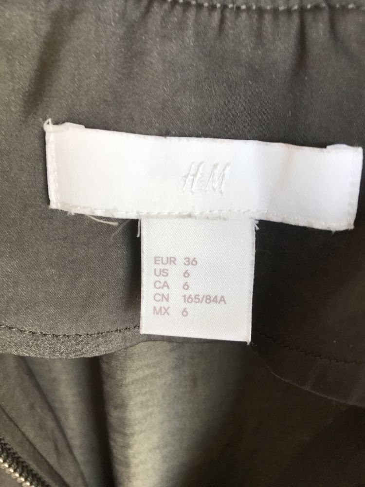 H&M Lekka kurtka bomberka khaki 36