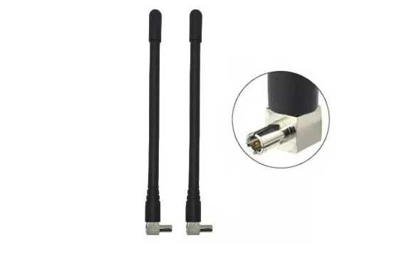 Антенна терминальная 3G/4G LTE 3dBi TS9 - комплект 2 шт