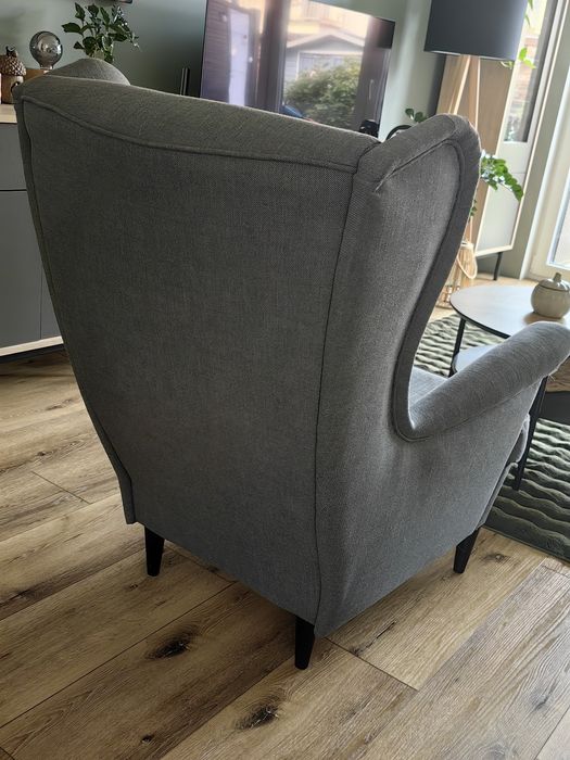 Fotel uszak Ikea+podnóżek