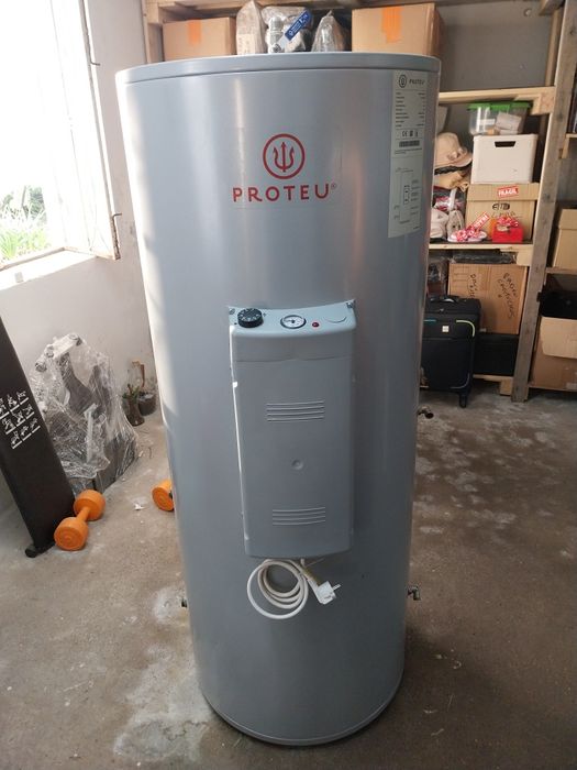 Termoacumulador dupla serpentina  retirado para meter bomba de calor r