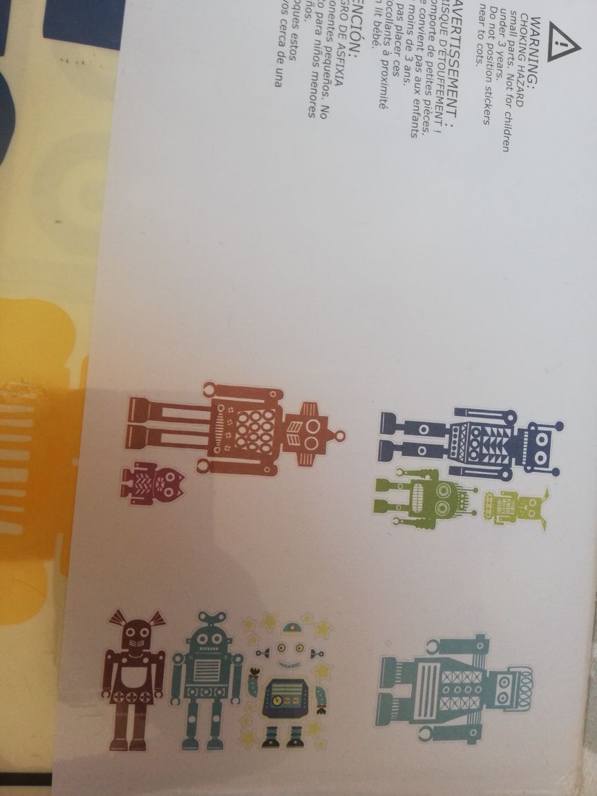 Ikea klatta naklejki dekoracyjne roboty