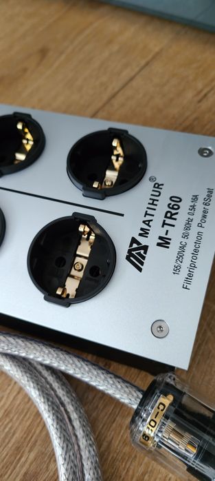 Listwa zasilająca Audio + Przewód 1,5m Super Jakość ! Hit Cena ! Nowe!