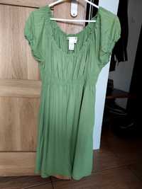Zielona sukienka ciążowa rozmiar S