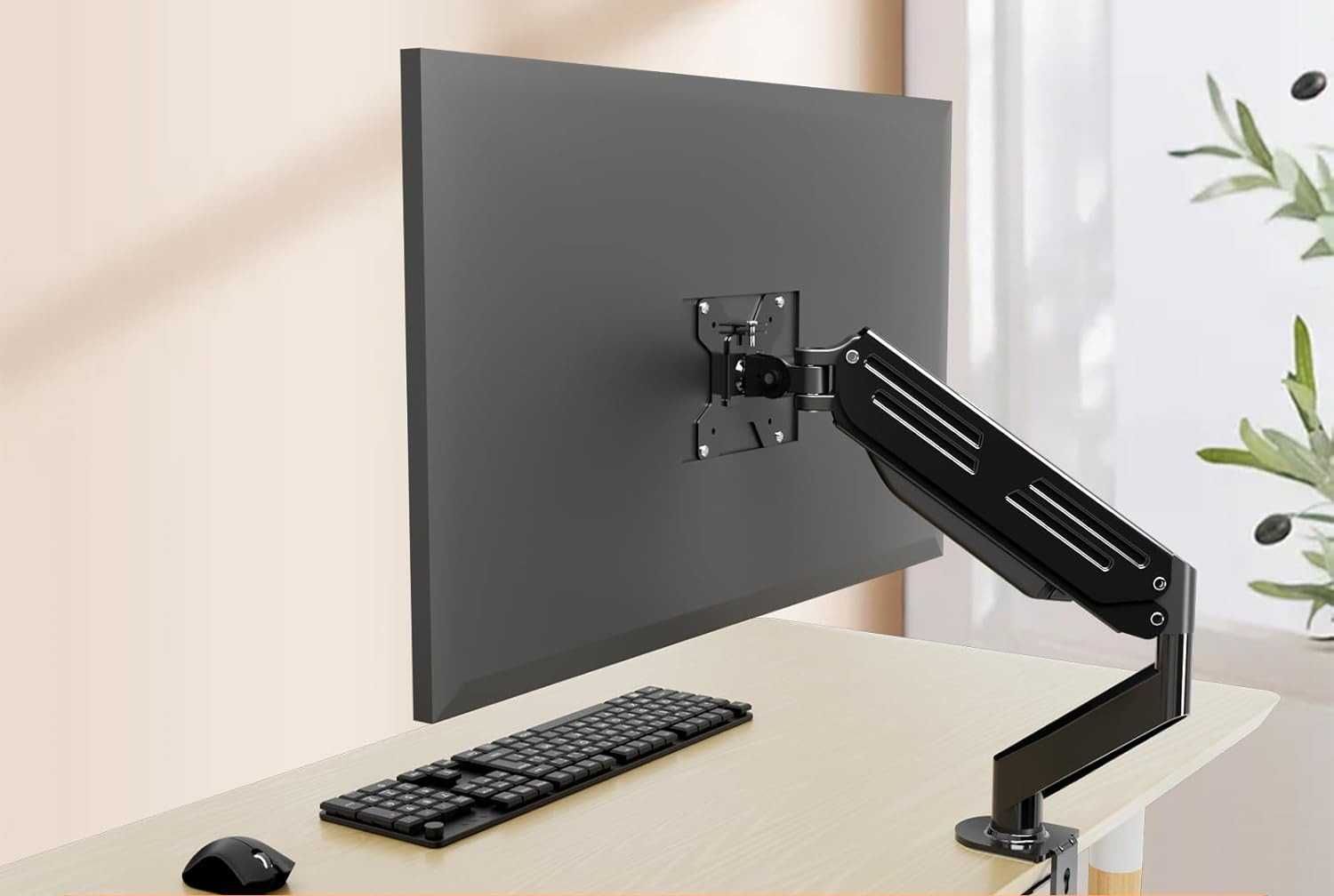 Bracwiser Pojedyncze ramię monitora 17-27 cali do 6kg VESA 75/100mm