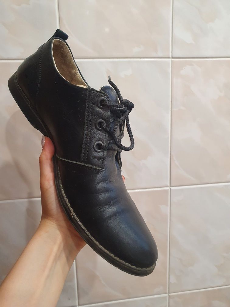 Чорні чоловічі туфлі ботинки / чёрные мужские туфли ботинки