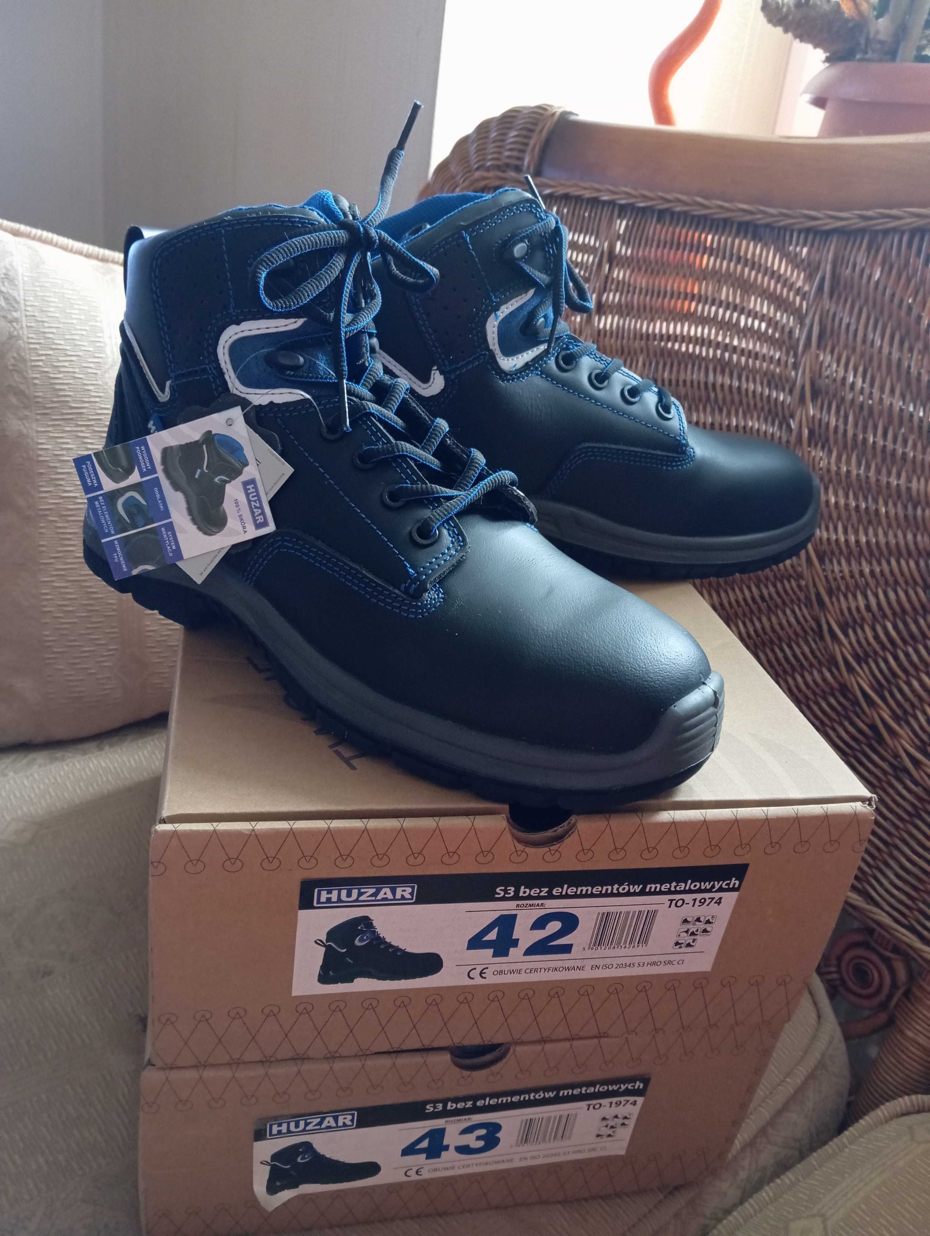 Profesjonalne buty ochronne S3 Huzar Non Metalic