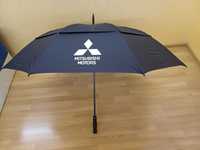 Зонт большой мужской качественный Mitsubishi Motors оригинал для двоих