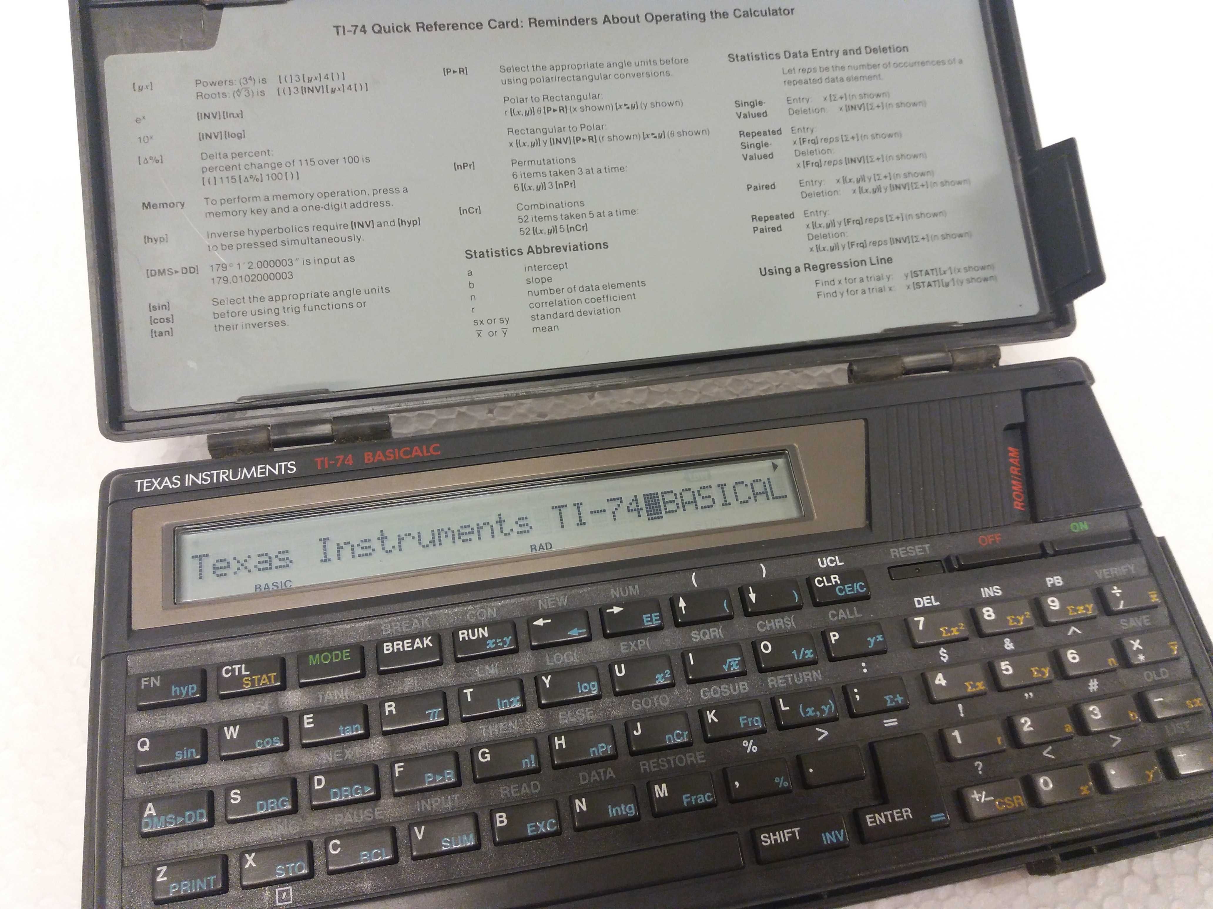 Texas Instruments TI-74 Basicalc