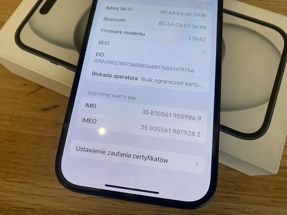 iPhone 15 128GB stan idealny, jak nowy!