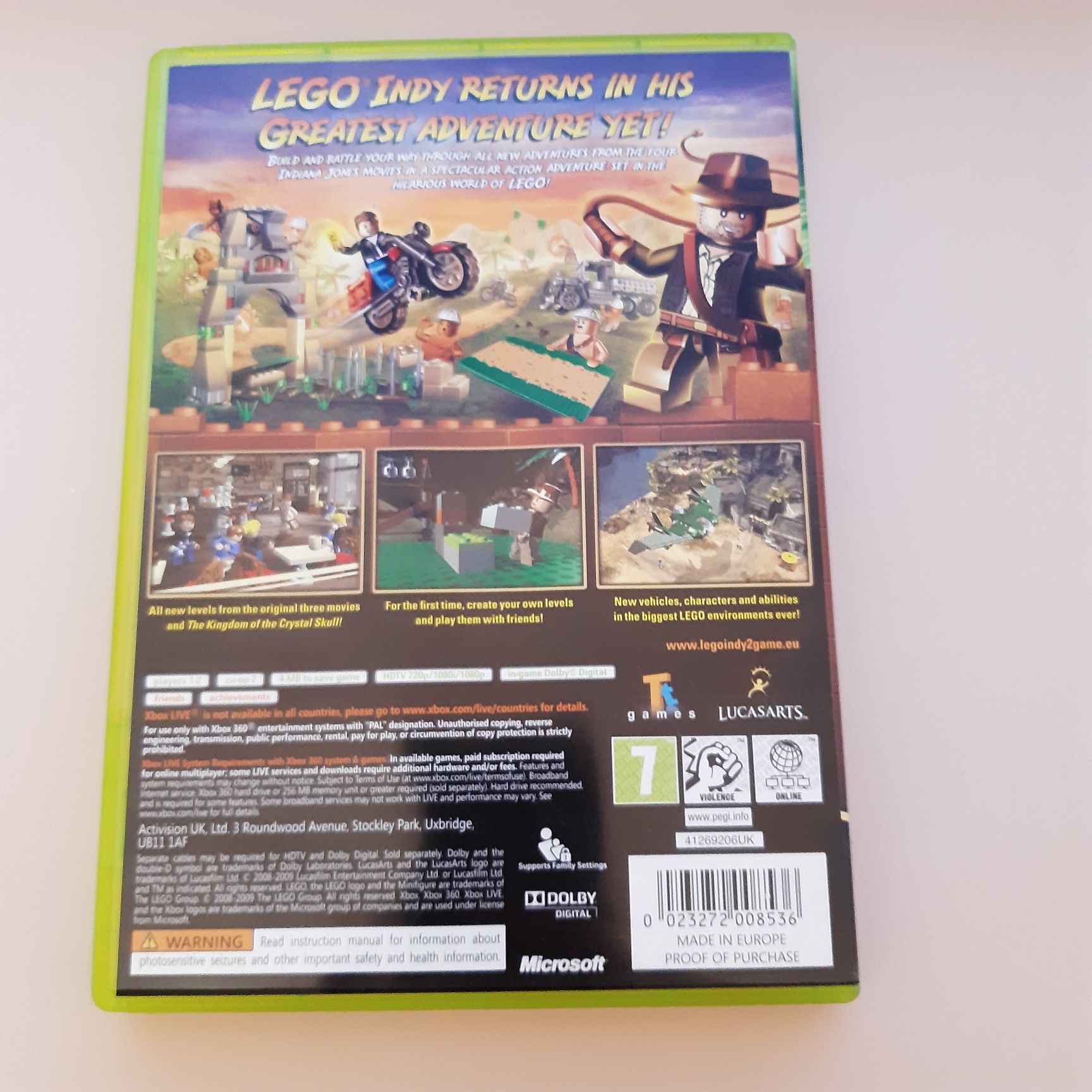 Gra Lego Indiana Jones 2 xbox 360