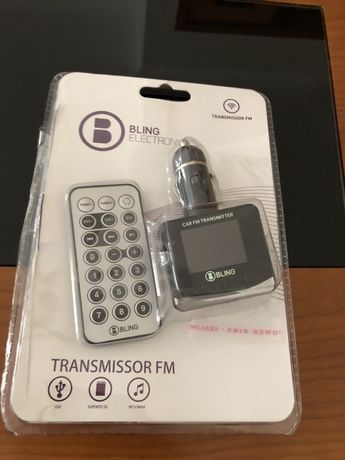Transmissor FM e MP3 sem fios