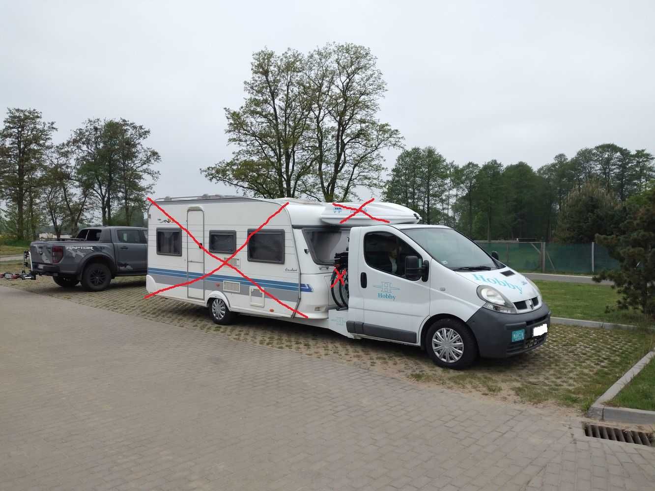 Renault Trafic 1,9dci 2005r kamper pojazd specjalny RAMA do zabudowy