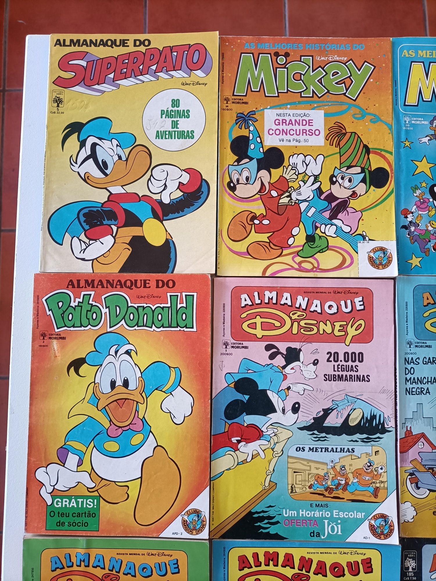 14 Livros Disney, PD n° 1, Almanaques e As Melhores Histórias