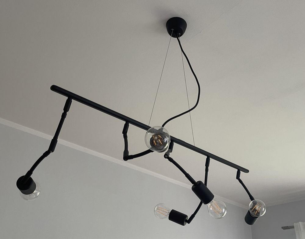 Lampa wisząca czarna, loft