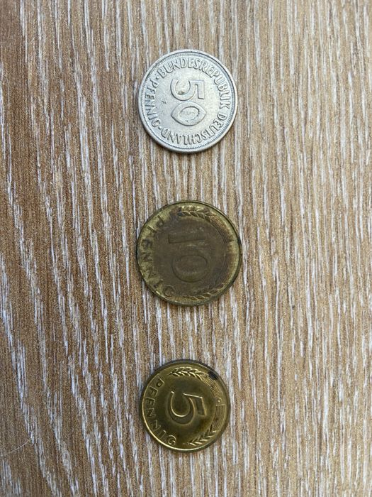 Moedas antigas Países Baixos, Itália, Bélgica e Alemanha