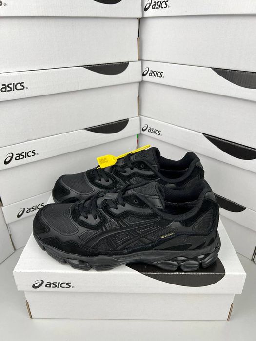 Чоловічі кросівки ASICS Gel-NYC GTX All Black чорні теплі водостійкі