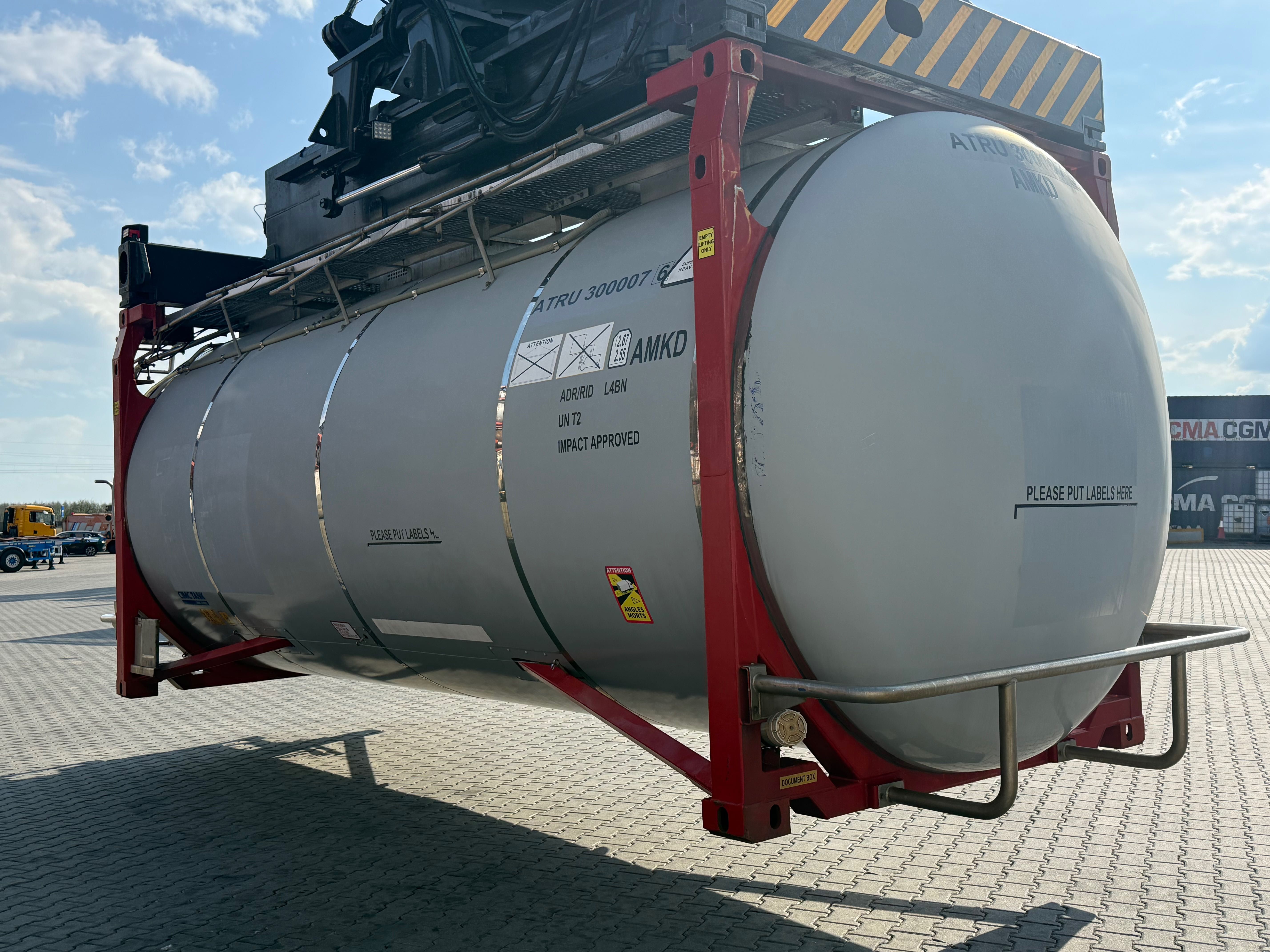 Tank kontener, cysterna 30.000 ltr ADR L4BN, 2016 rok