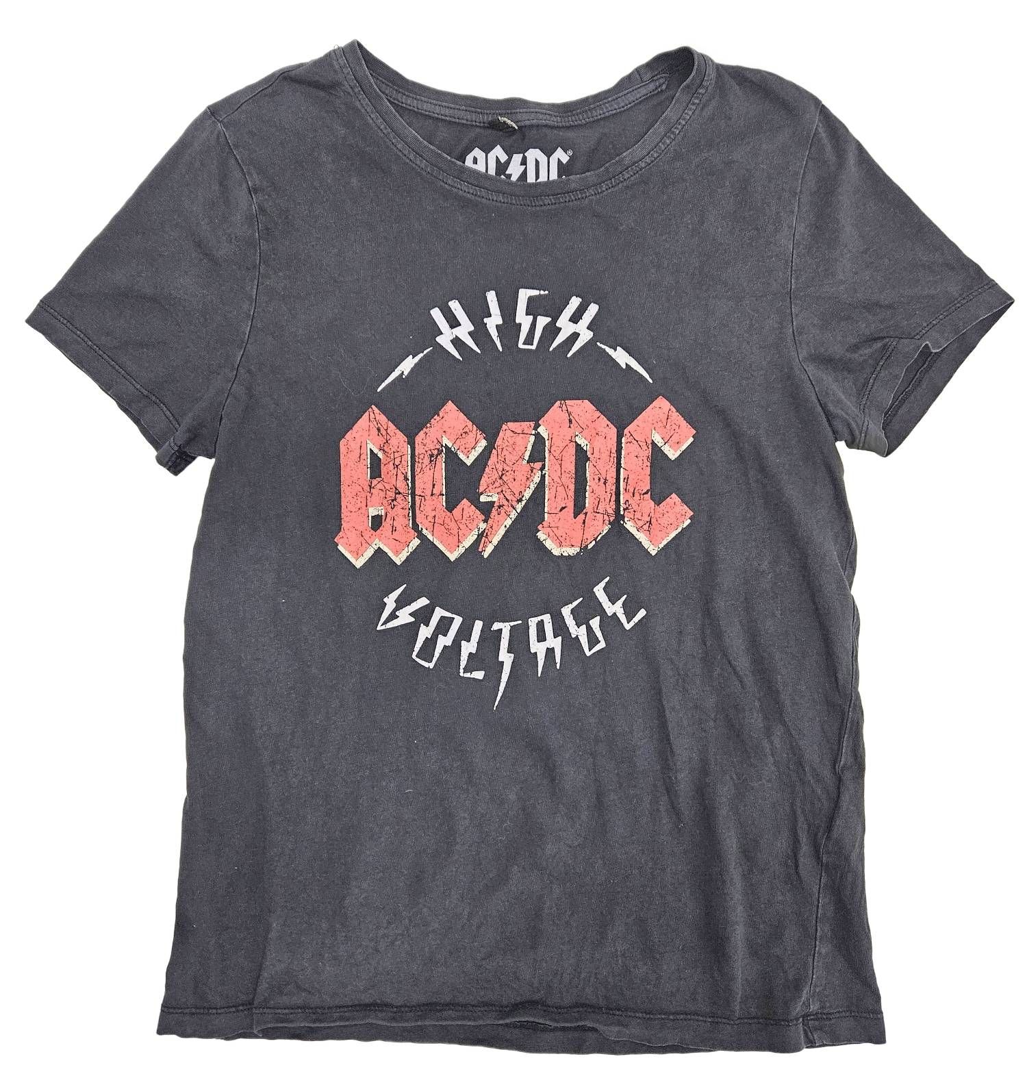 Bluzka T-Shirt Krótki Rękaw Damska Ac/Dc Vintage Rozmiar 38/M