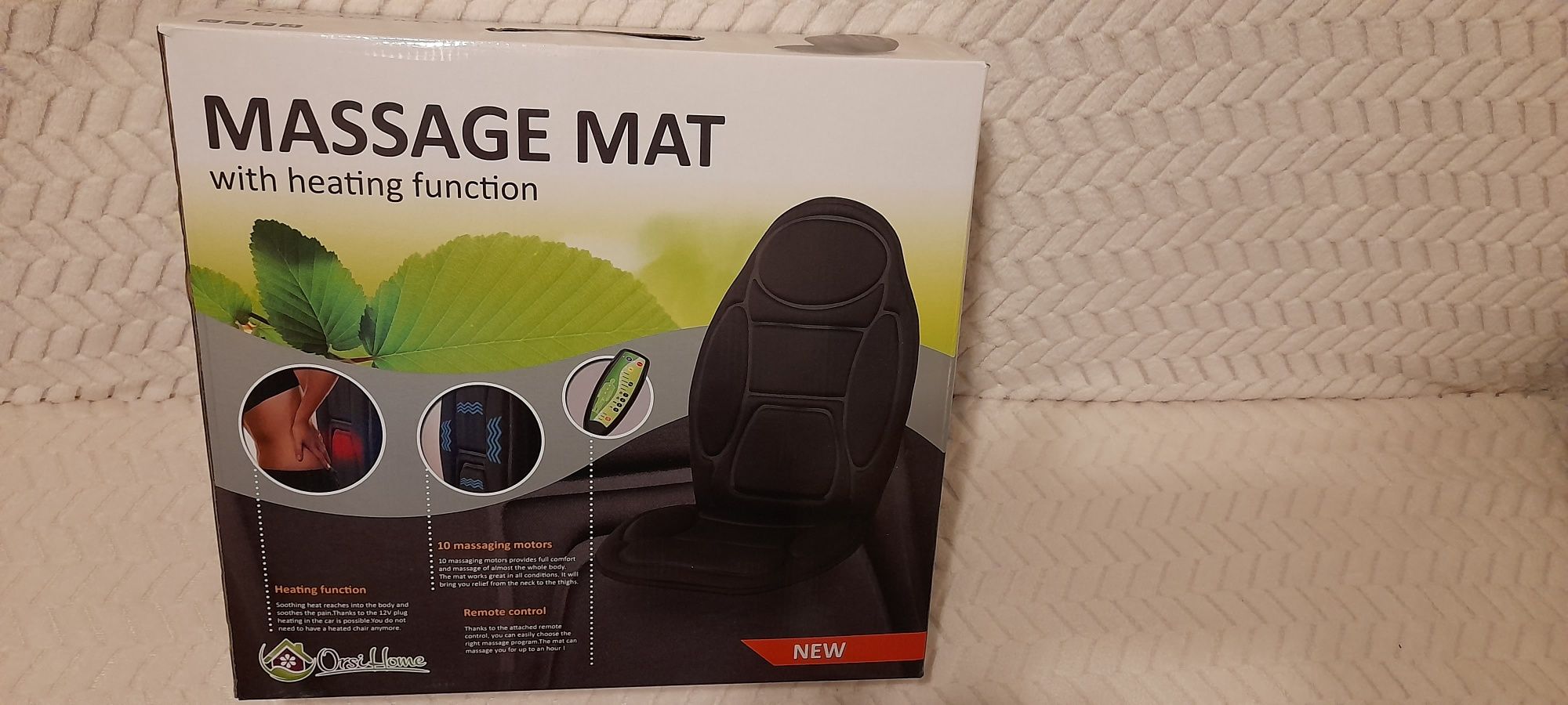 Mata masująca na fotel